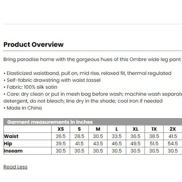 NWT BLUE/Black Silk Ombré Lounge SET. Top & Pant!! 3 smalls left - Picture 5 of 5